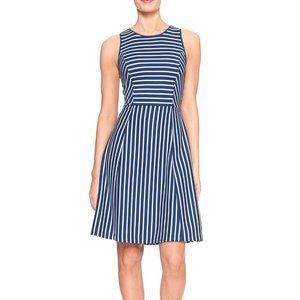 Banana Republic Stripe Tank Fit Flare Dress 10